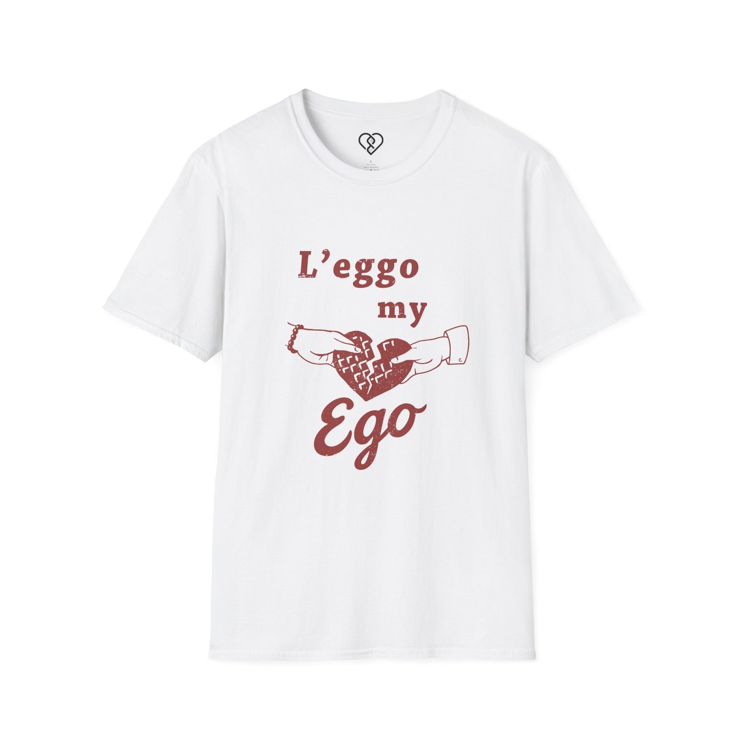 L'eggo My Ego T-Shirt — Funny Broken Heart Graphic Tee for Self-Deprecating Romance & Valentine’s Day