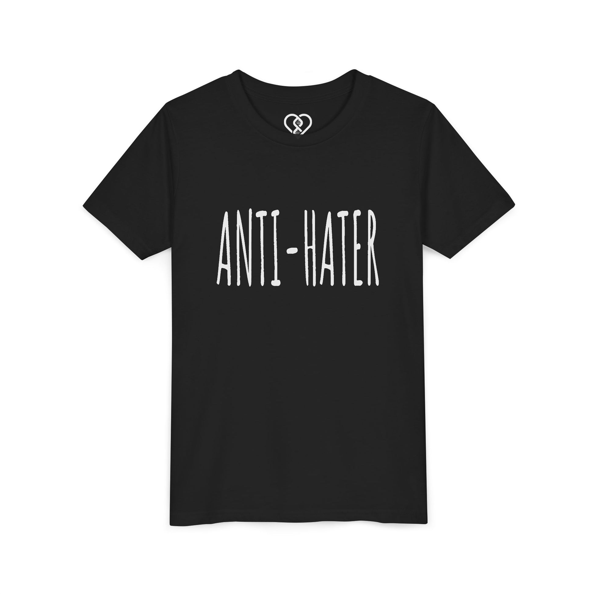 Youth Tee — "ANTI-HATER" Graphic Kids Shirt, Bold Anti-Bully Statement Top