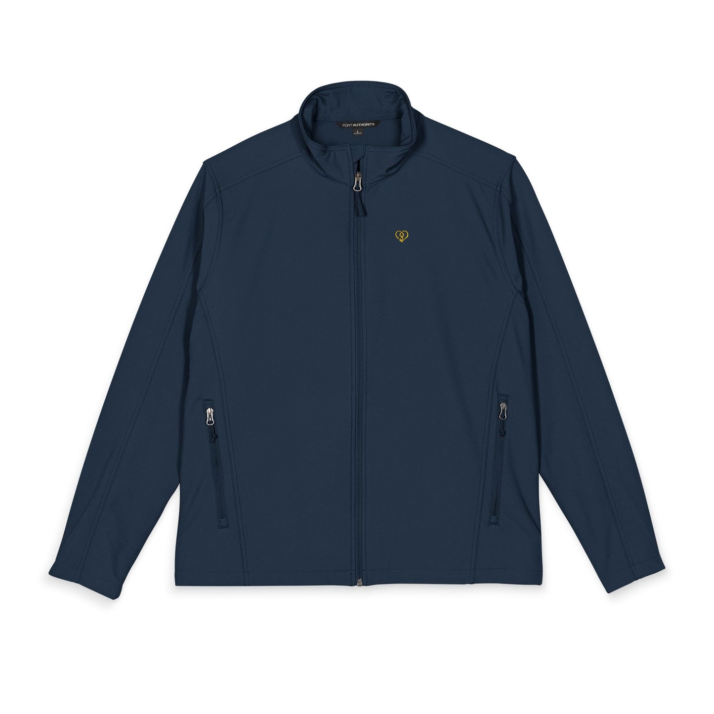 Embroidered Men's Soft Shell Jacket - Lightweight Windbreaker with Logo