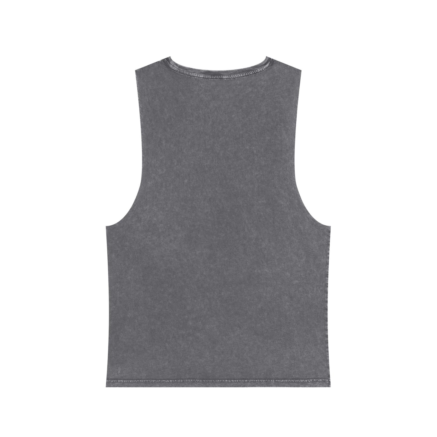 Stonewash Tank Top with Distressed Heart DNA Graphic