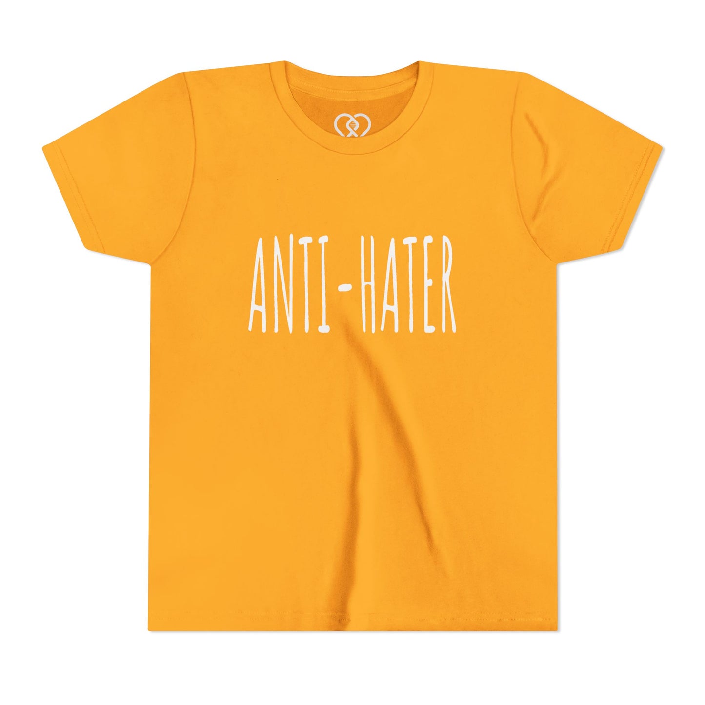 Youth Tee — "ANTI-HATER" Graphic Kids Shirt, Bold Anti-Bully Statement Top
