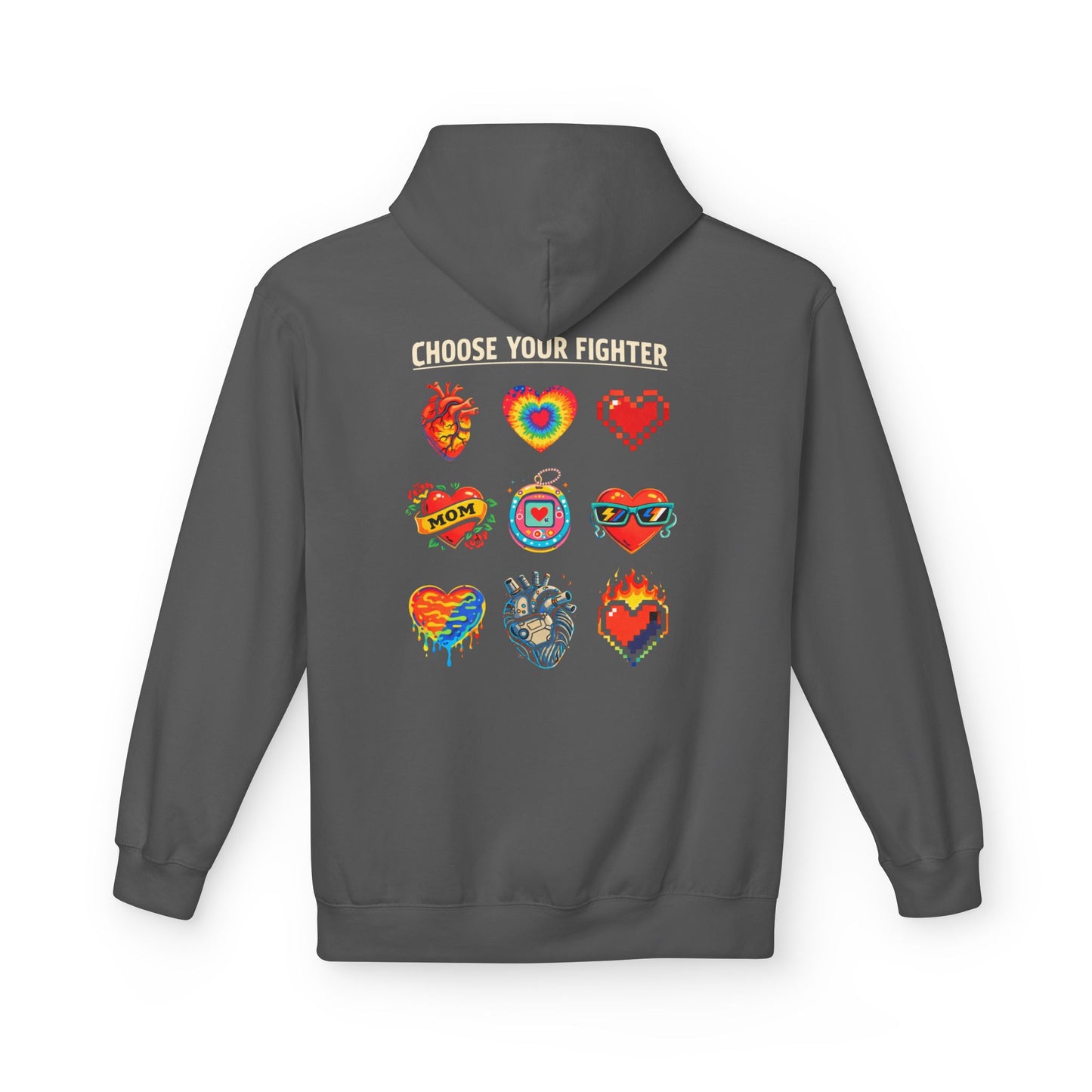 Choose Your Fighter Hearts Hoodie