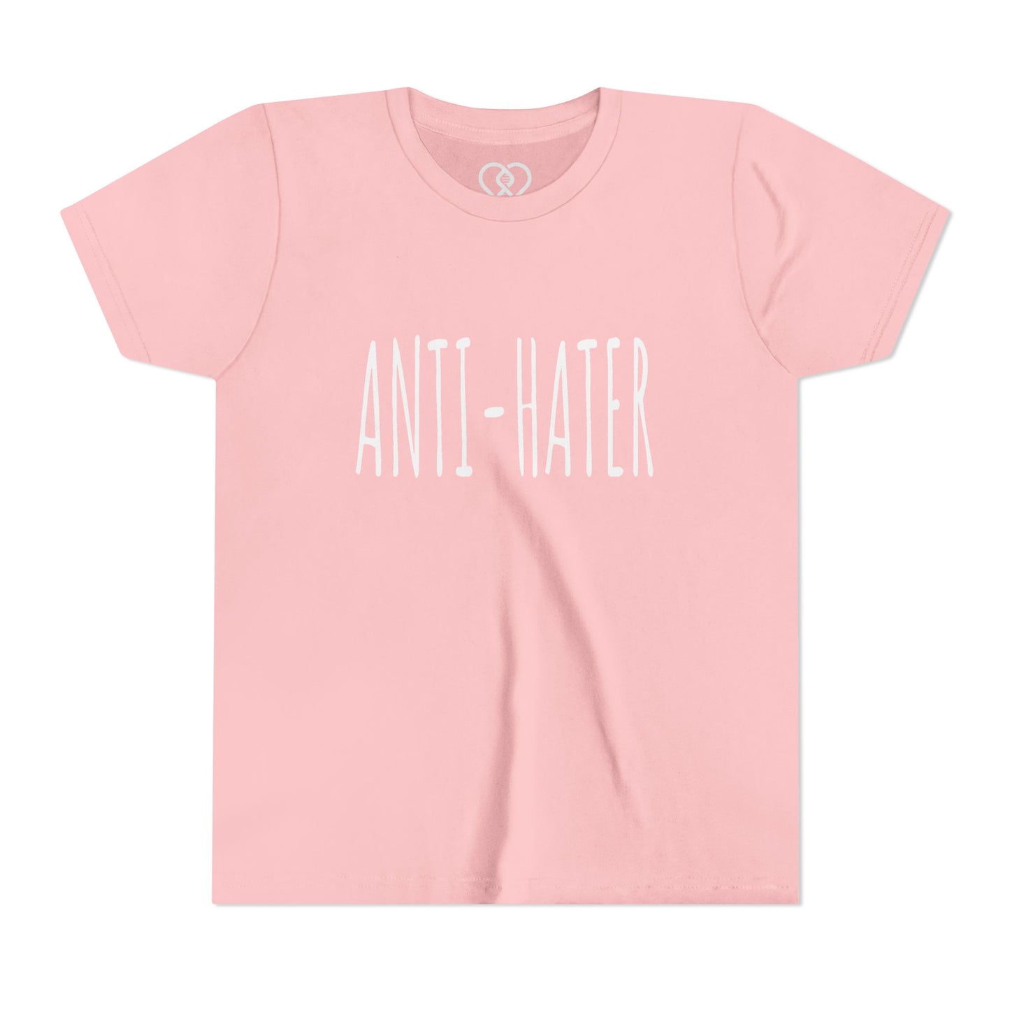 Youth Tee — "ANTI-HATER" Graphic Kids Shirt, Bold Anti-Bully Statement Top