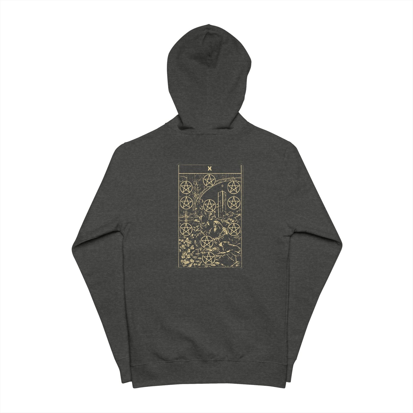 Tarot Shirt - Ten of Pentacles Zip Hoodie