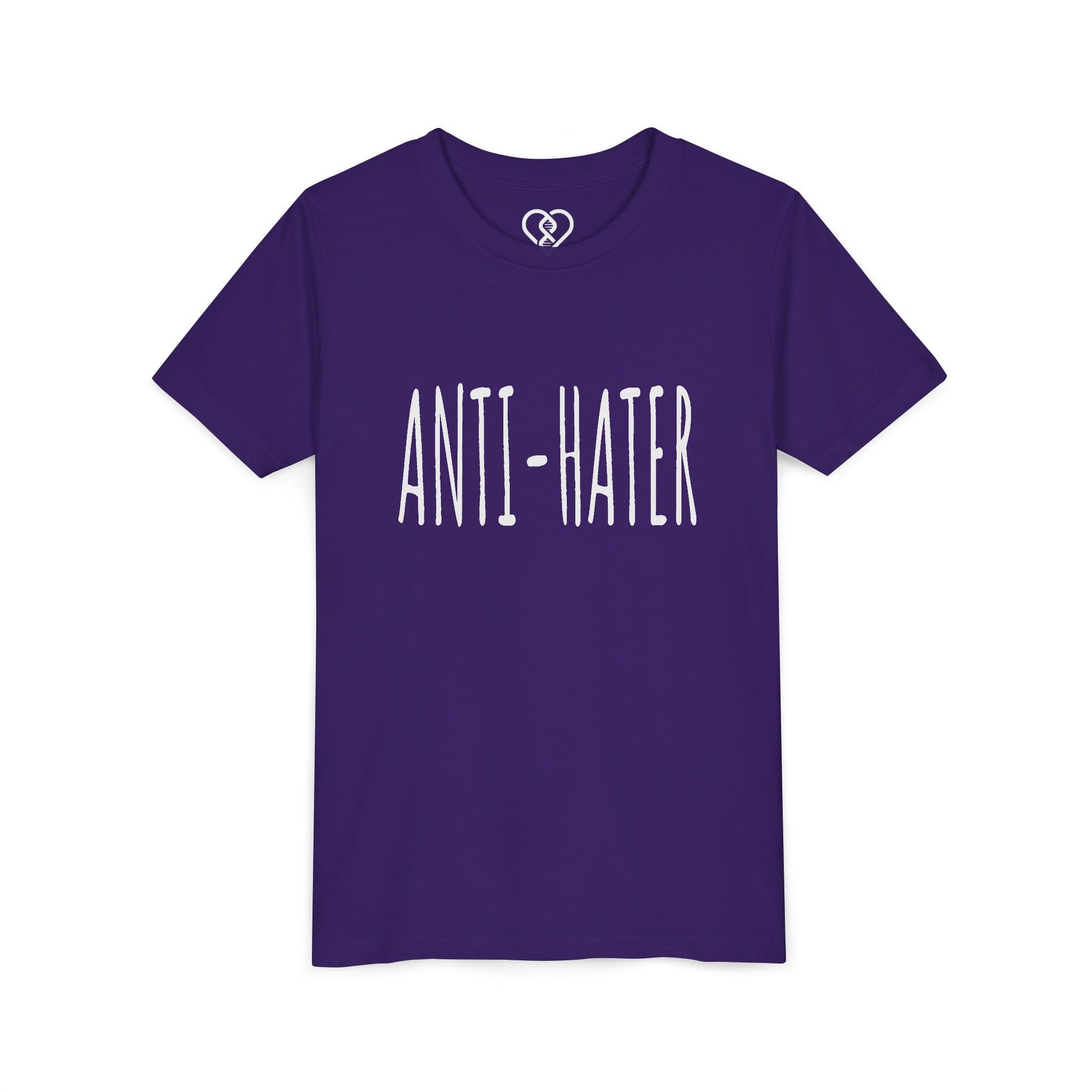 Youth Tee — "ANTI-HATER" Graphic Kids Shirt, Bold Anti-Bully Statement Top