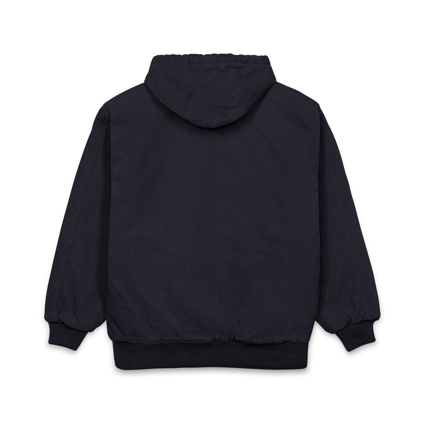 Men's Duck Cloth Hooded Work Jacket — Embroidered Logo Durable Workwear