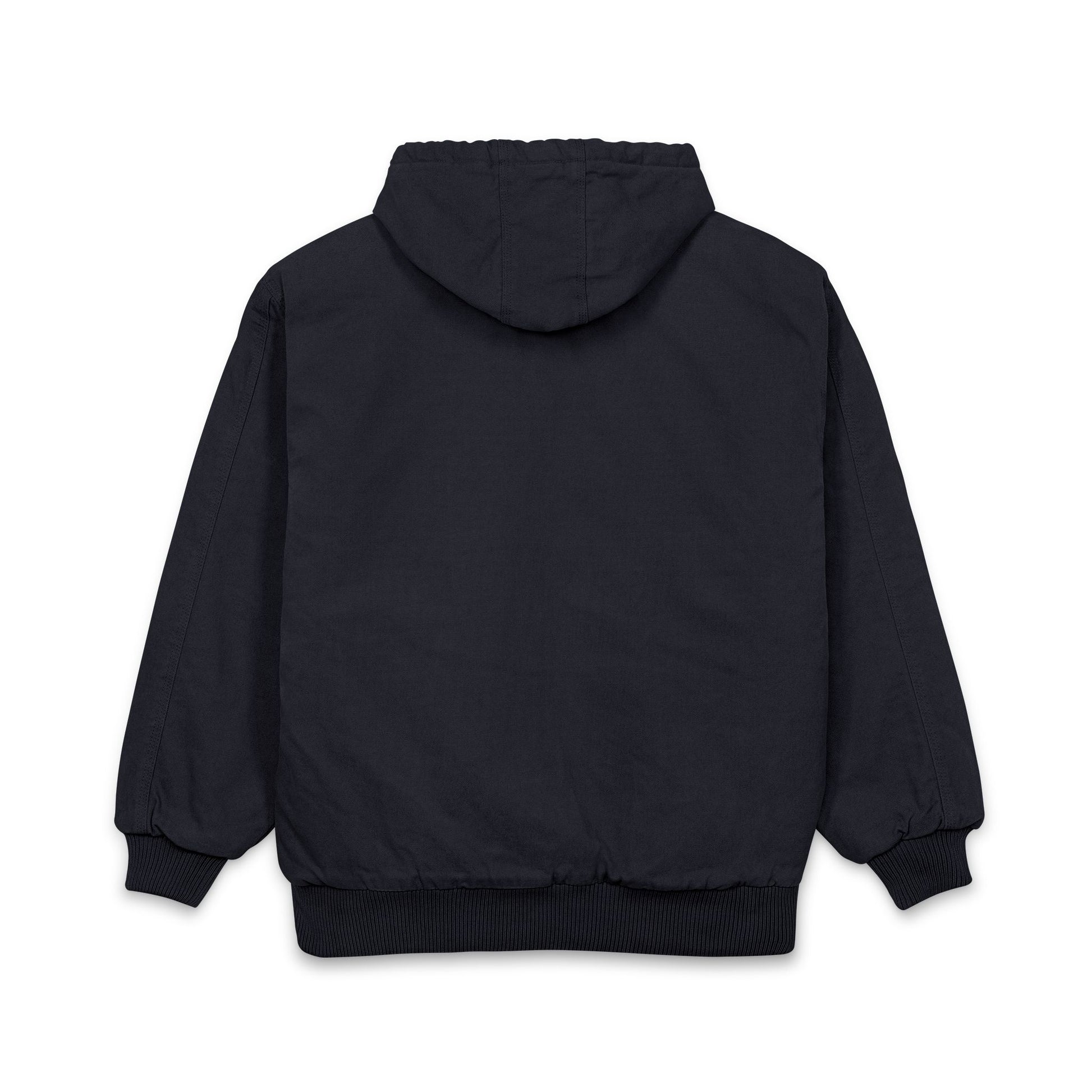 Men's Duck Cloth Hooded Work Jacket — Embroidered Logo Durable Workwear