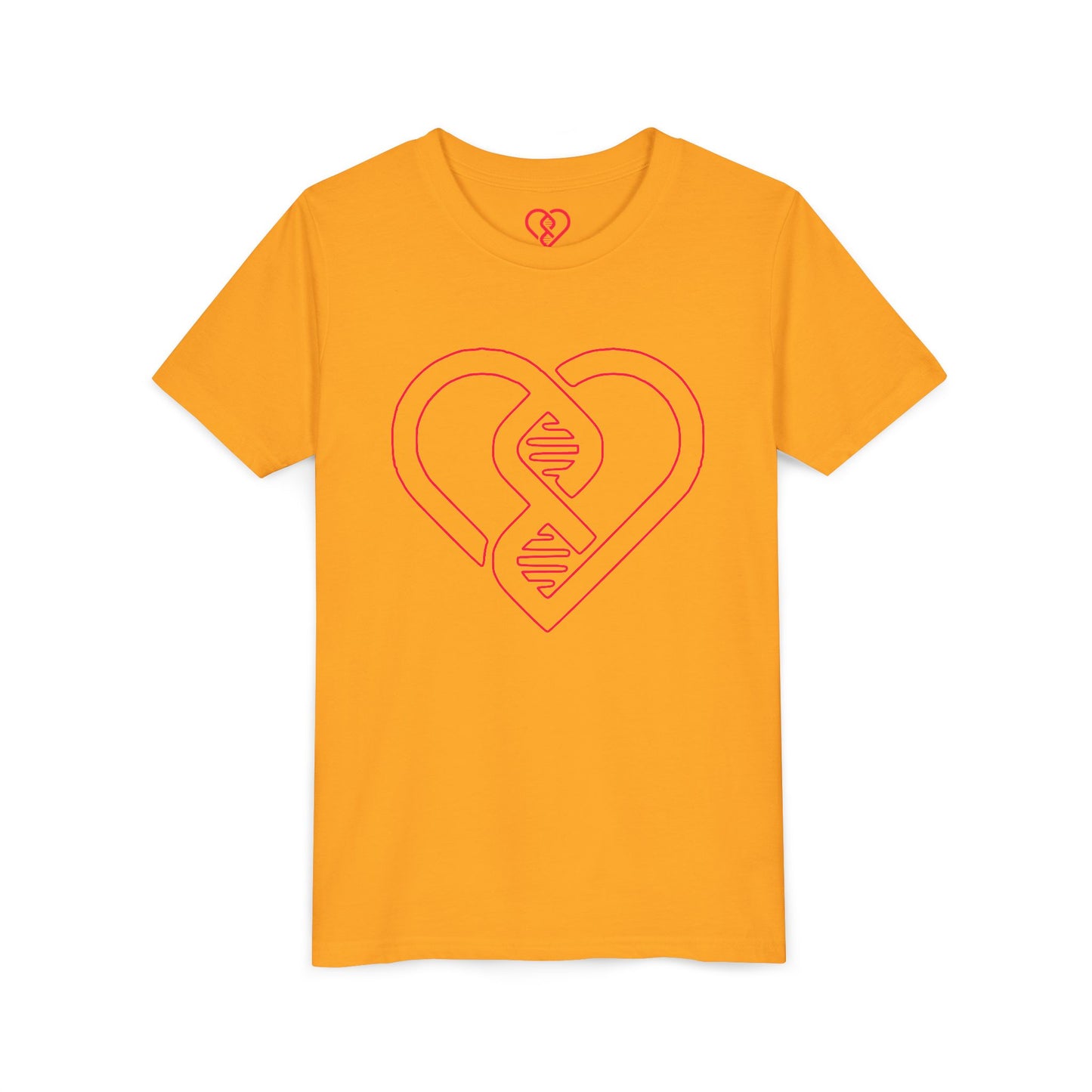 Pink Heart DNA Design Kids’ Short Sleeve Shirt
