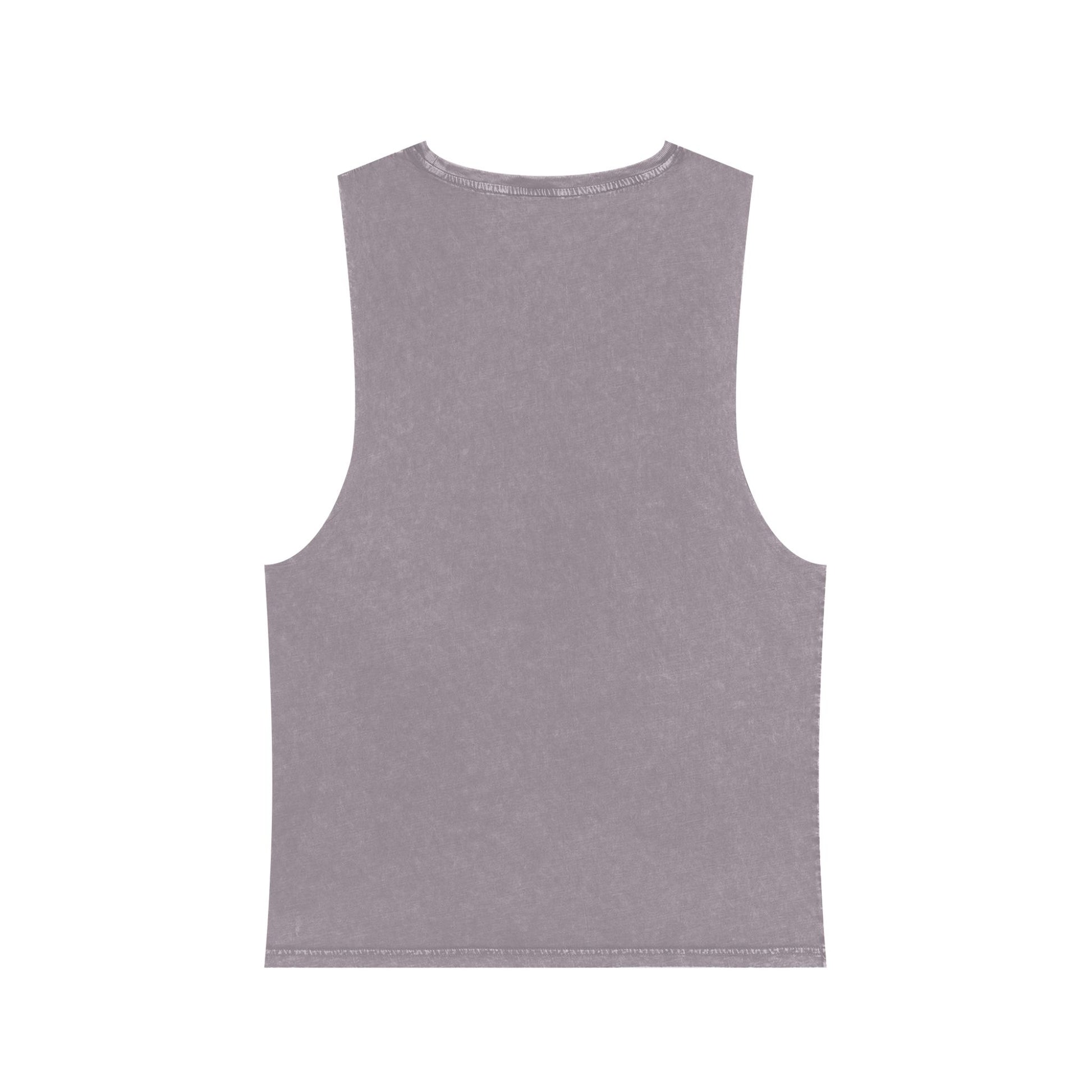 Stonewash Tank Top with Distressed Heart DNA Graphic