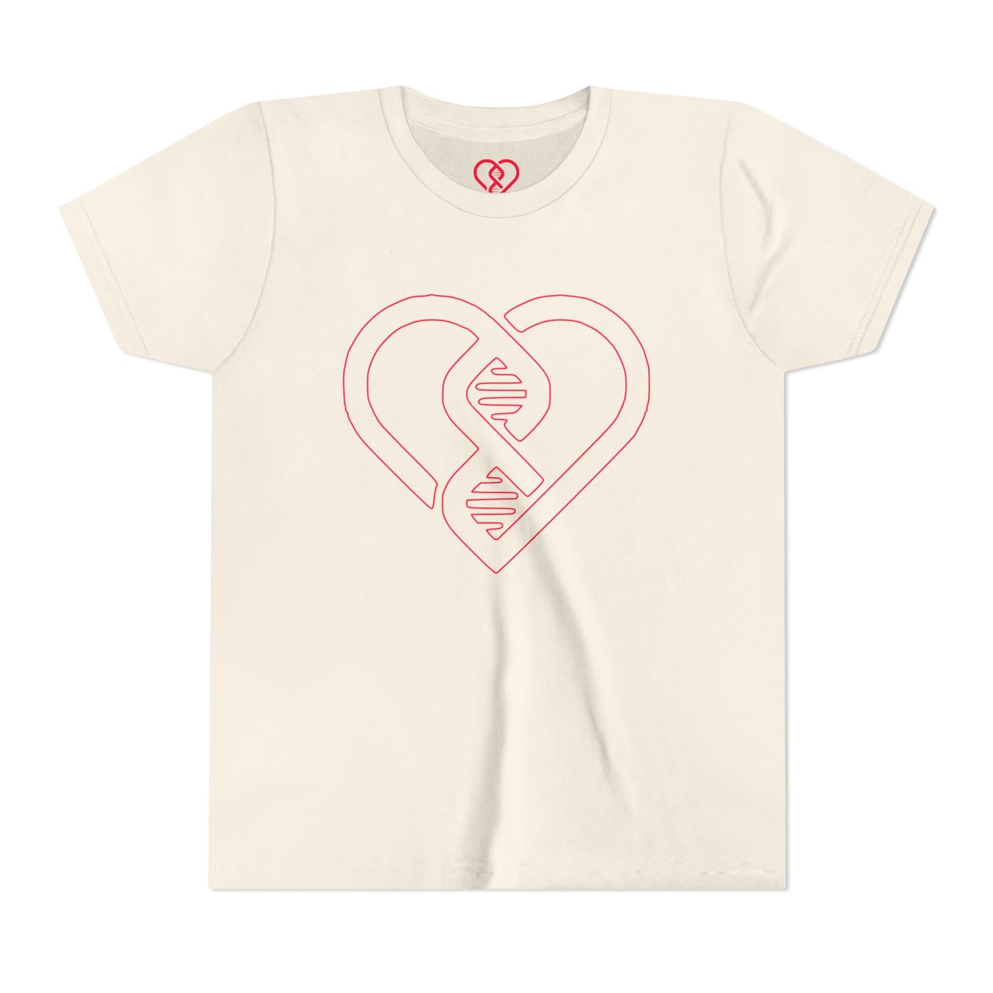 Pink Heart DNA Design Kids’ Short Sleeve Shirt
