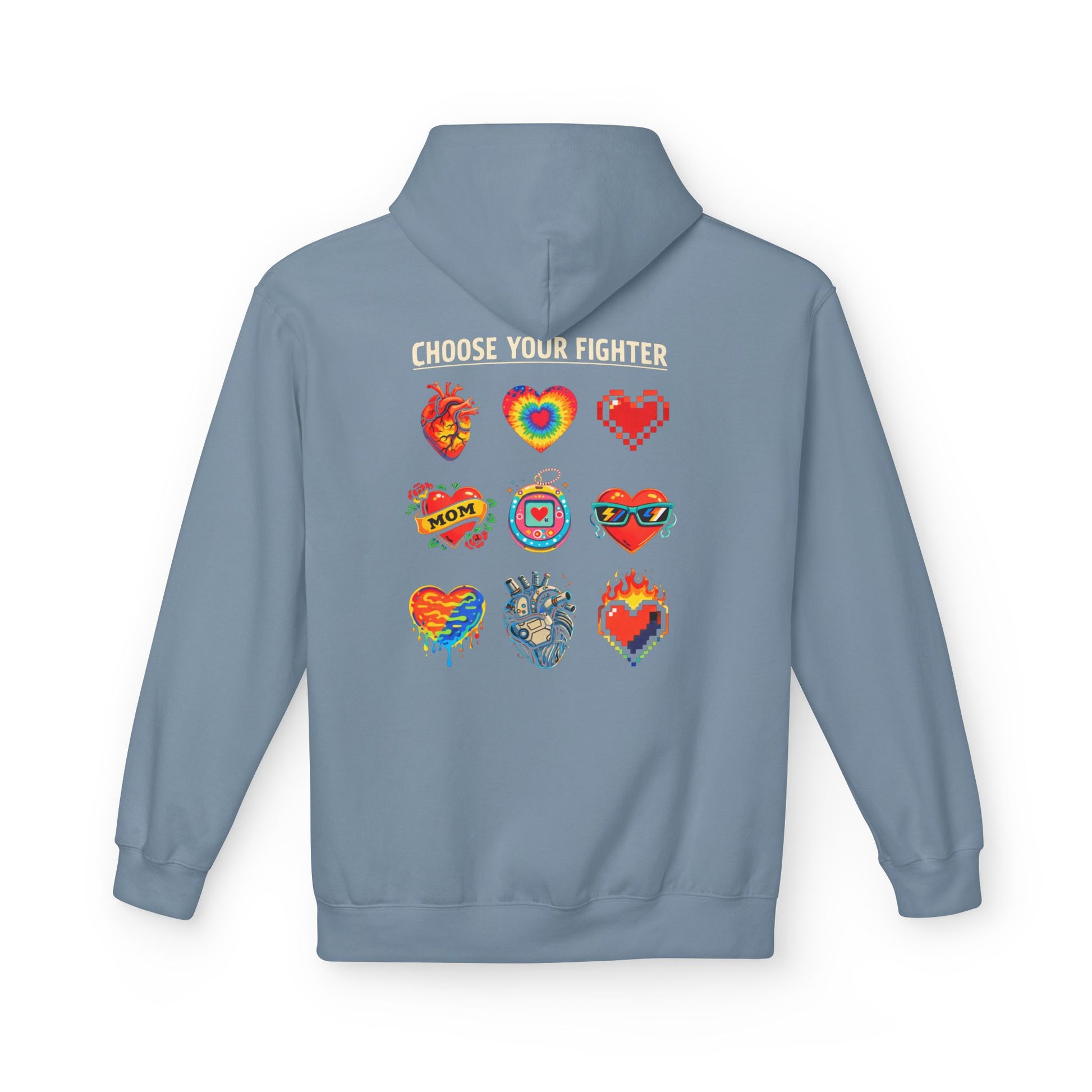 Choose Your Fighter Hearts Hoodie