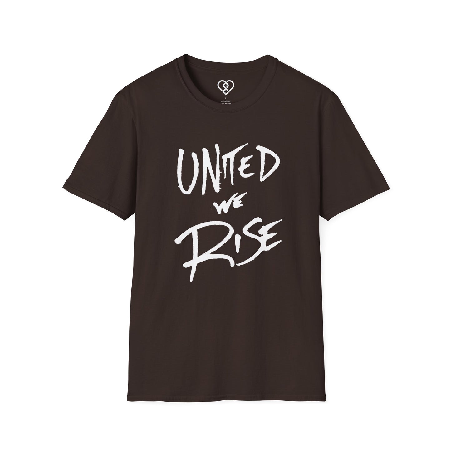 United We Rise Handwritten T-Shirt — Graphic Solidarity Tee