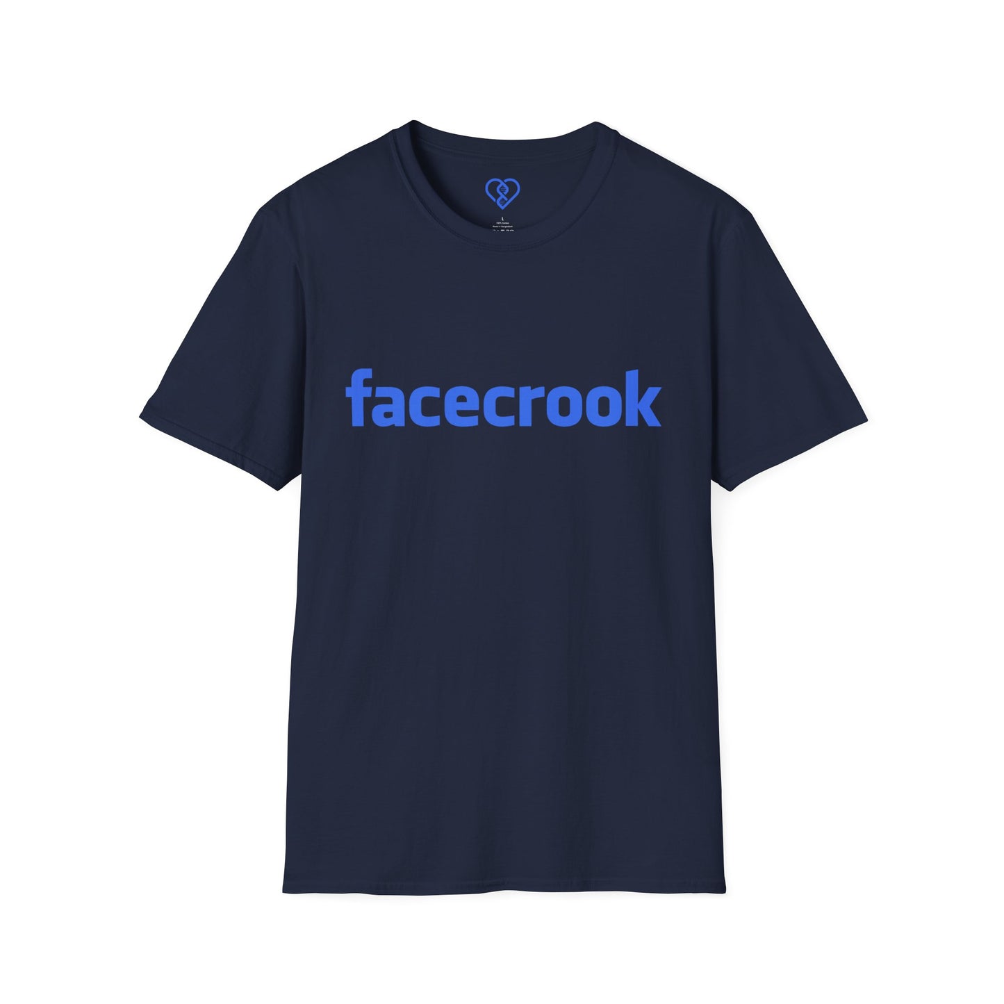 Facecrook Tee — Funny Social Media Parody T-Shirt