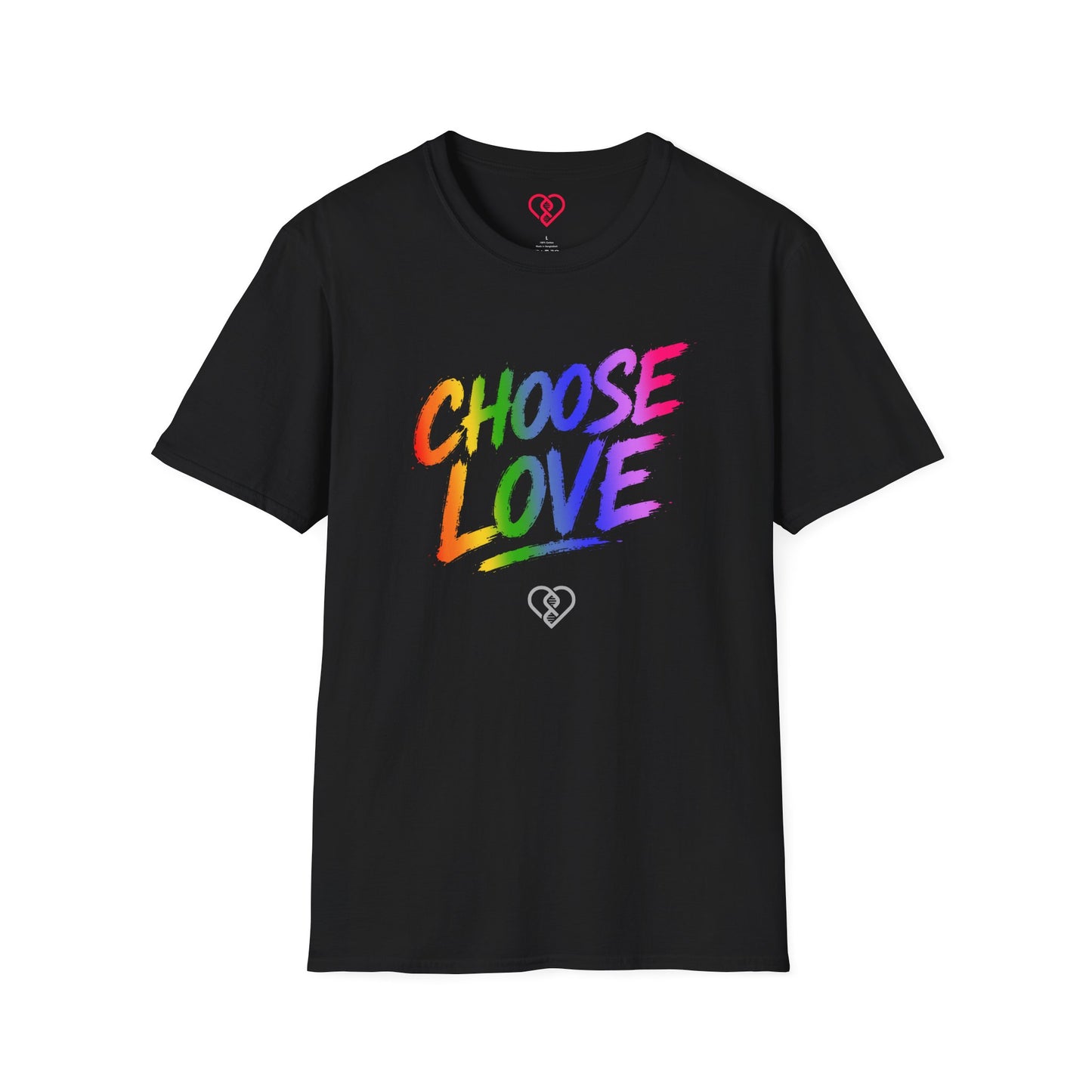Choose Love Rainbow T-Shirt — Pride Affirmation Tee