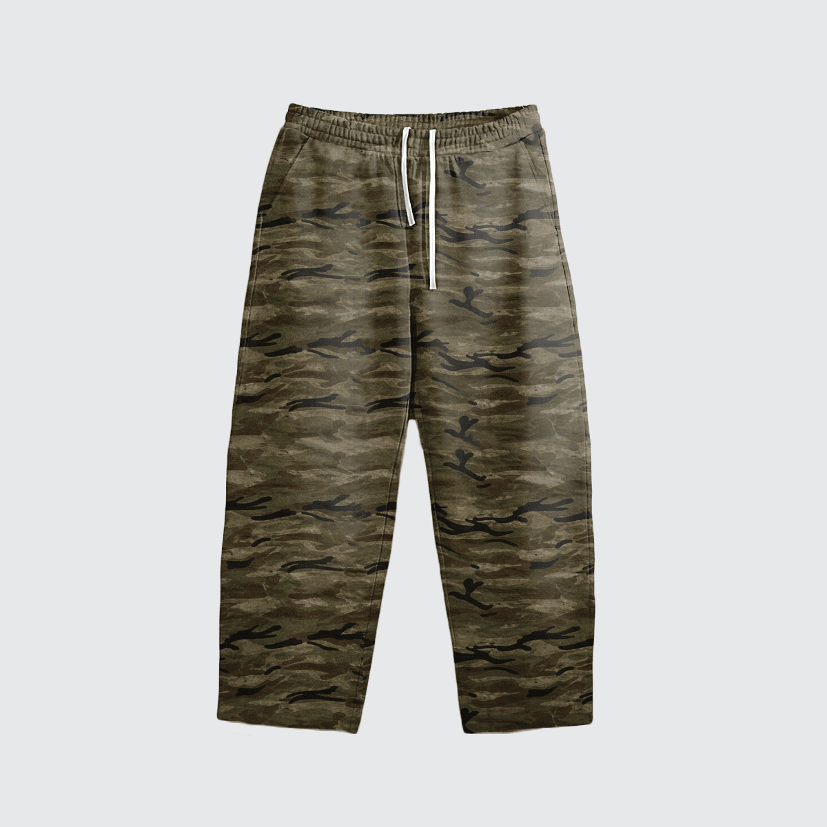 Premium Heavyweight Camo Curved-Leg Sweatpants