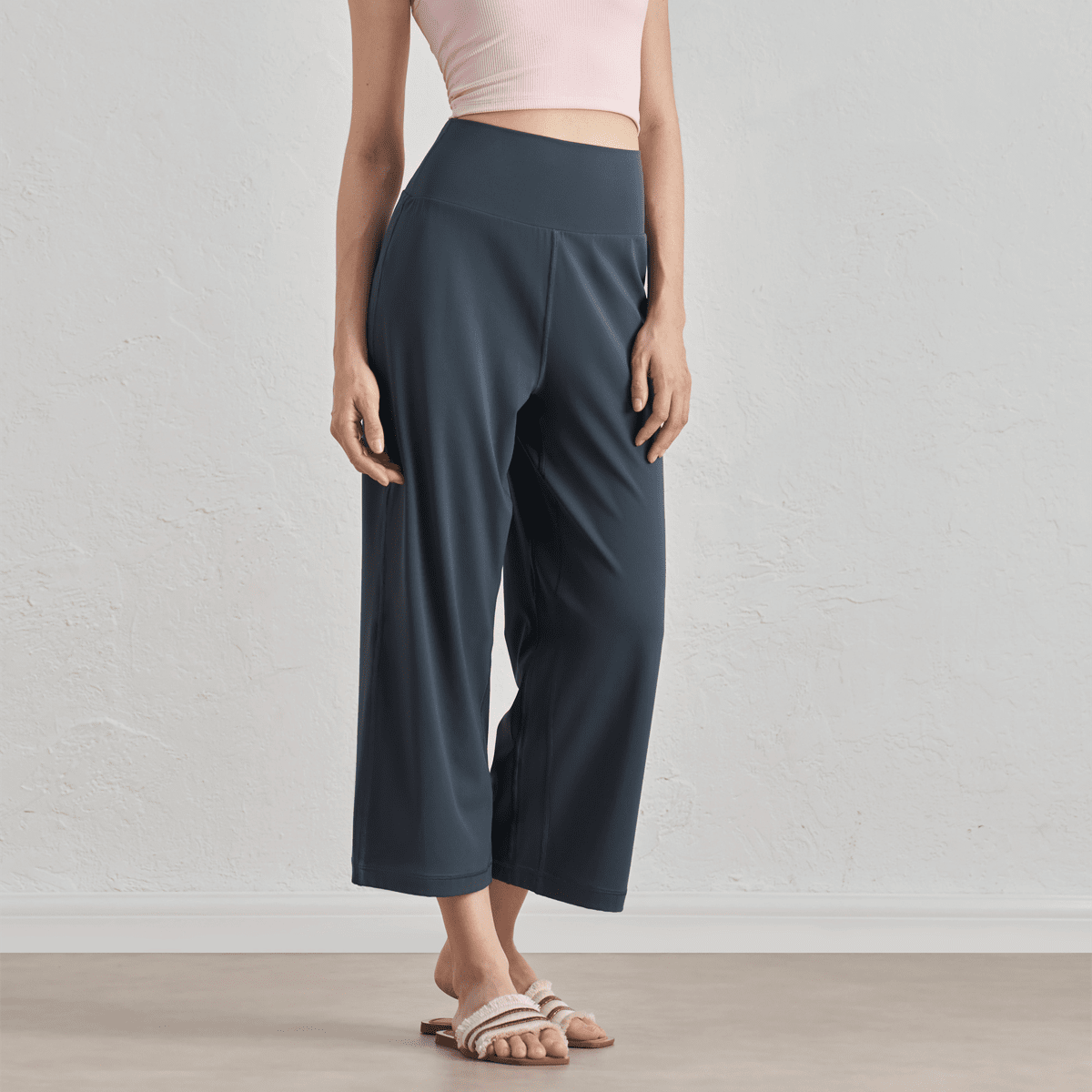 Women's Wide-leg yoga pants (Logo Top Right Padow)