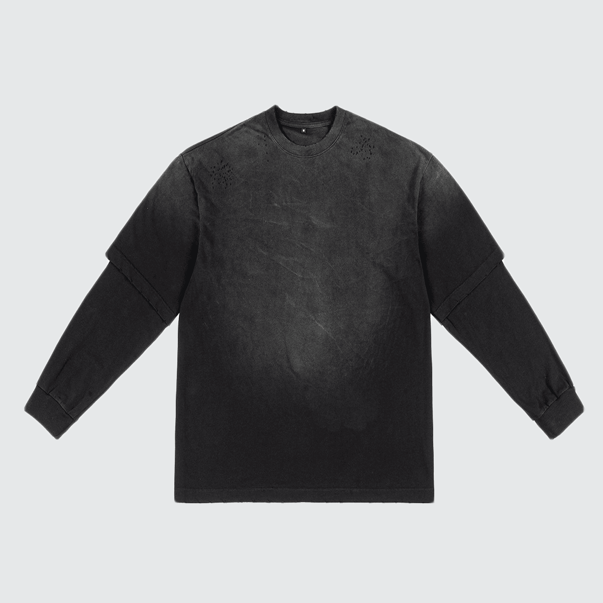 Heavyweight Washed Vintage Double-Gauze Long-Sleeve Shirt