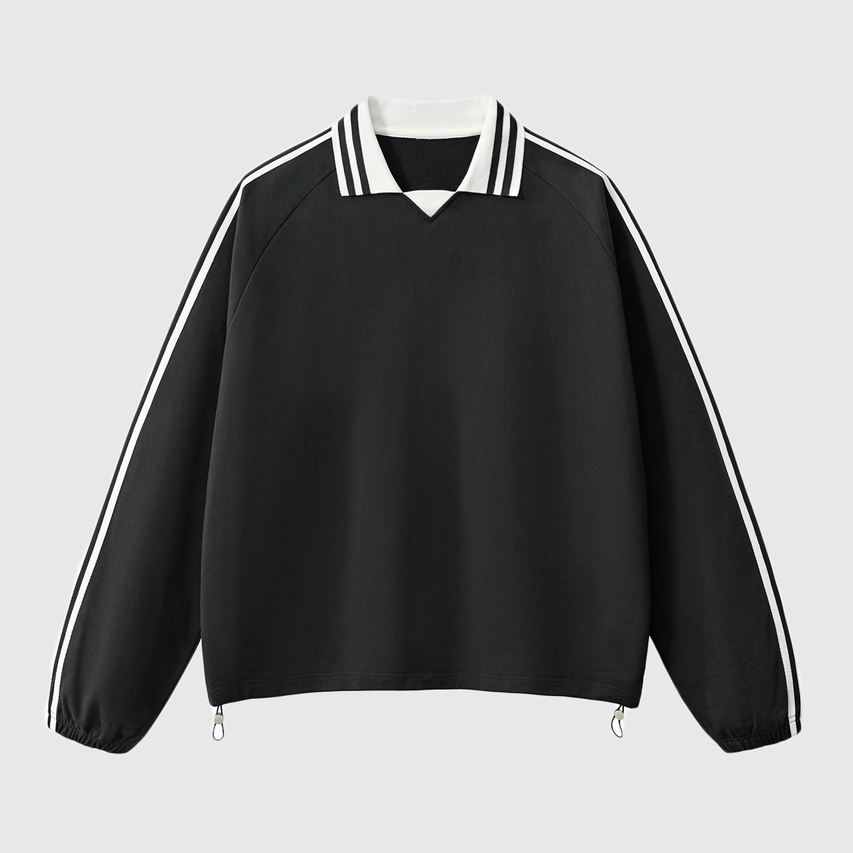 Loose-Fit Heavyweight Contrast Collar Sweatshirt
