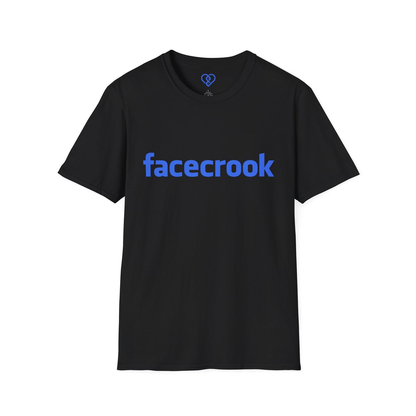 Facecrook Tee — Funny Social Media Parody T-Shirt