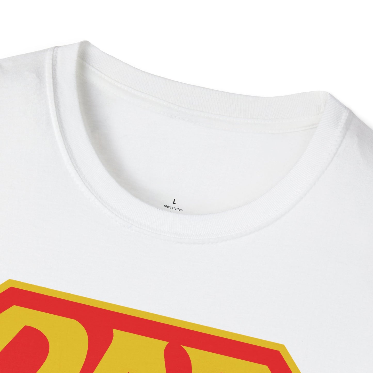 Super Dad T-Shirt — Retro Comic Shield "DAD" Graphic