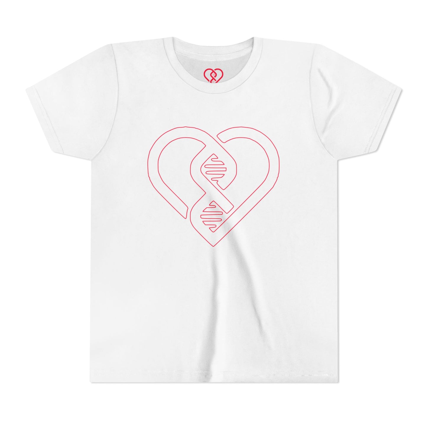 Pink Heart DNA Design Kids’ Short Sleeve Shirt