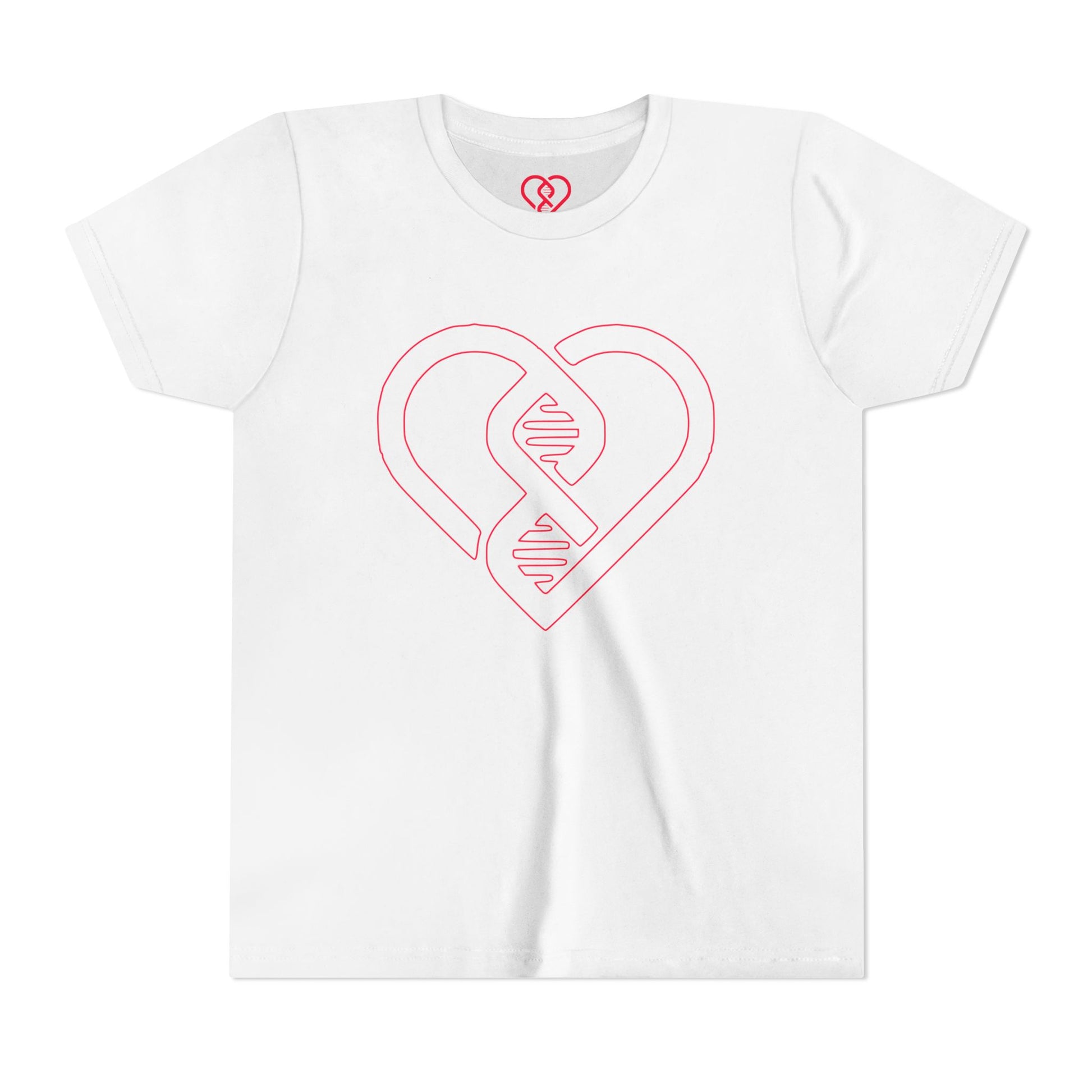 Pink Heart DNA Design Kids’ Short Sleeve Shirt