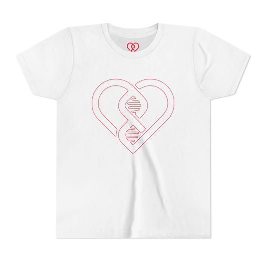 Pink Heart DNA Design Kids’ Short Sleeve Shirt