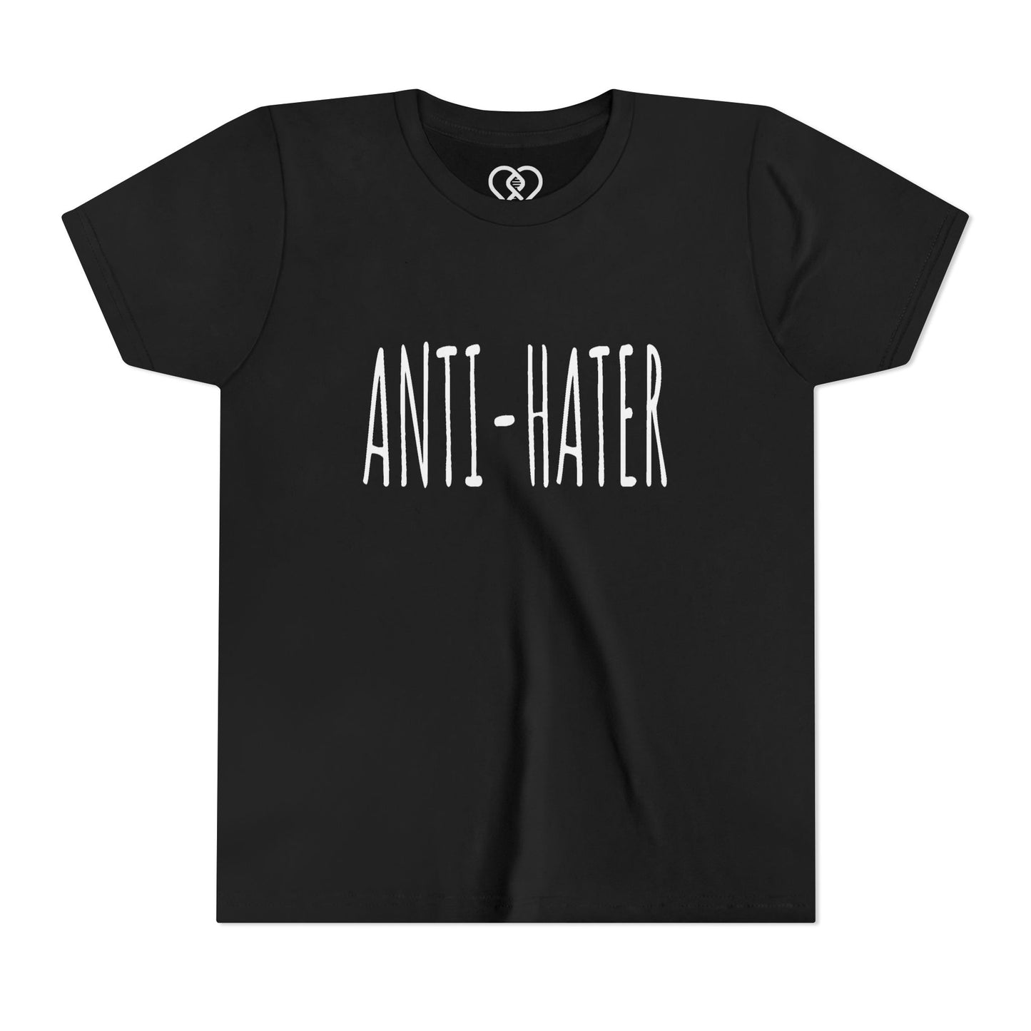 Youth Tee — "ANTI-HATER" Graphic Kids Shirt, Bold Anti-Bully Statement Top