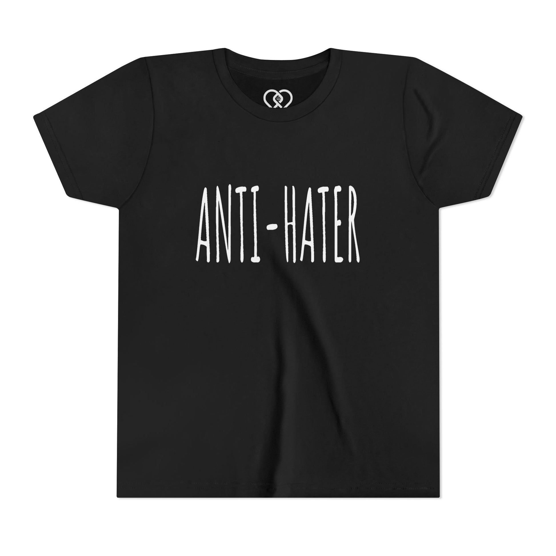 Youth Tee — "ANTI-HATER" Graphic Kids Shirt, Bold Anti-Bully Statement Top