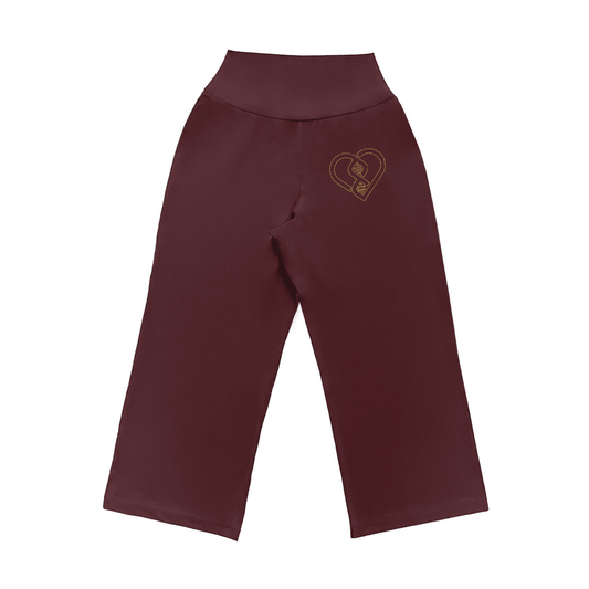 Women's Wide-leg yoga pants (Logo Top Right Padow)