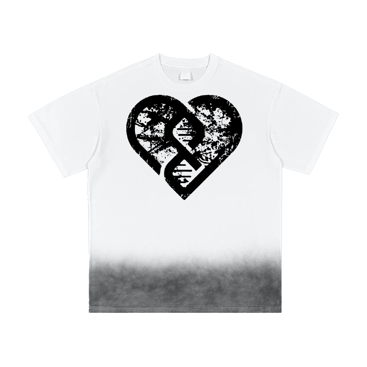 Bottom Sunfade Gradient Washed Vintage T-Shirt(250GSM)