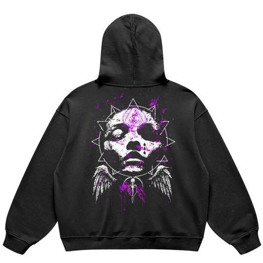 We Are One Super Heavyweight Oversized Retro Hoodie