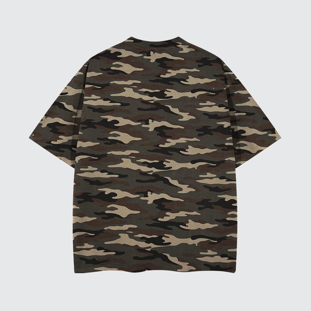 Unisex Heavyweight Cotton Camo Oversized T-Shirt