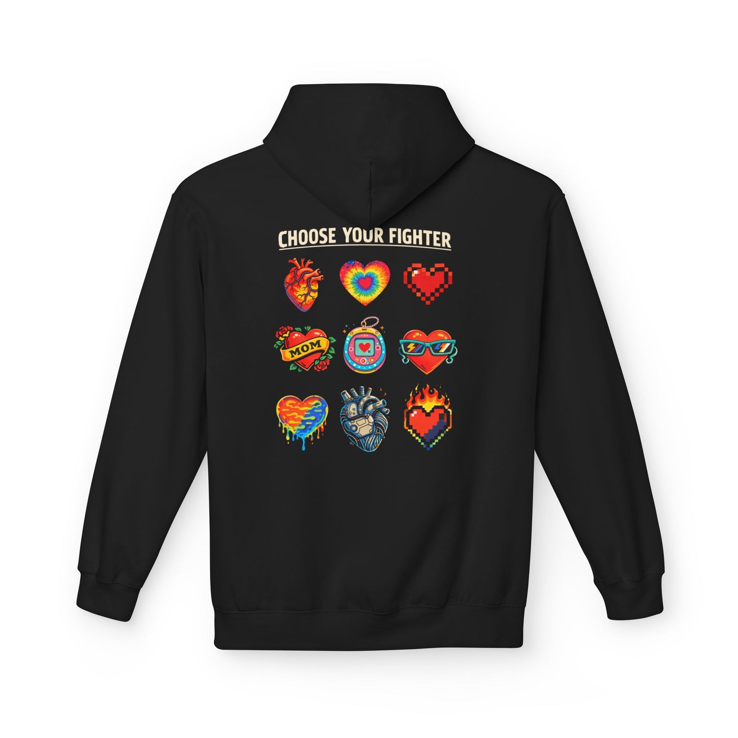 Choose Your Fighter Hearts Hoodie