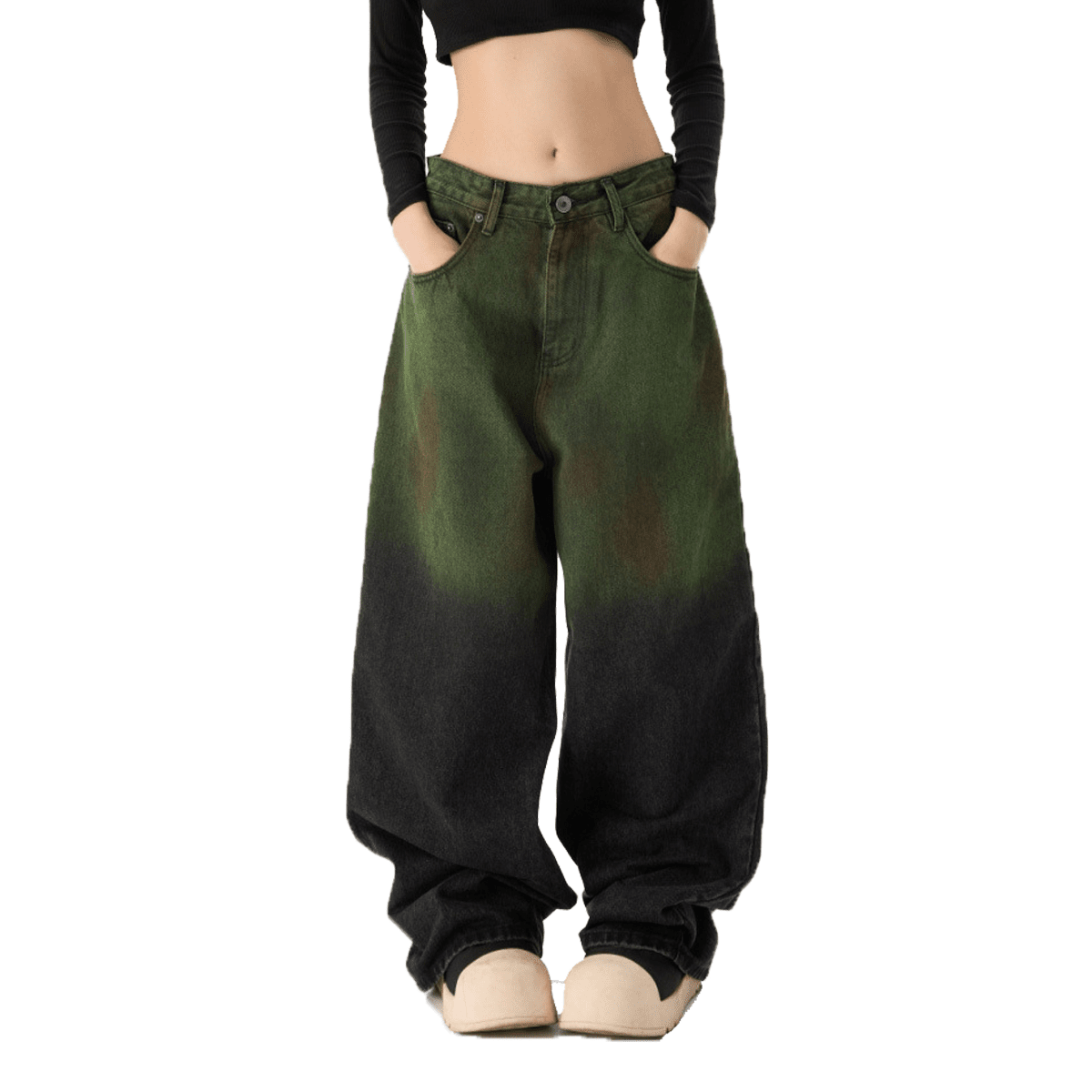 Unisex Aurora Loose Wide-leg Jeans