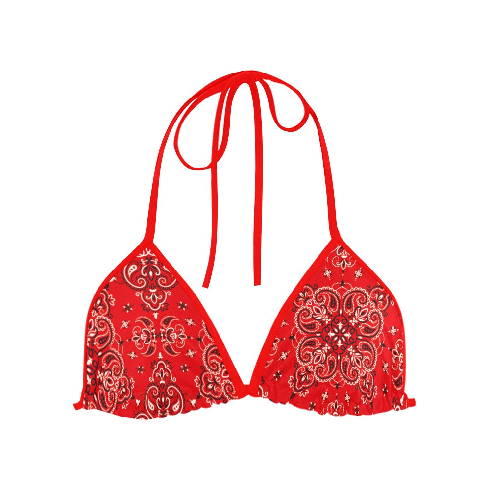 Paisley Retro Bikini Top & Bottoms
