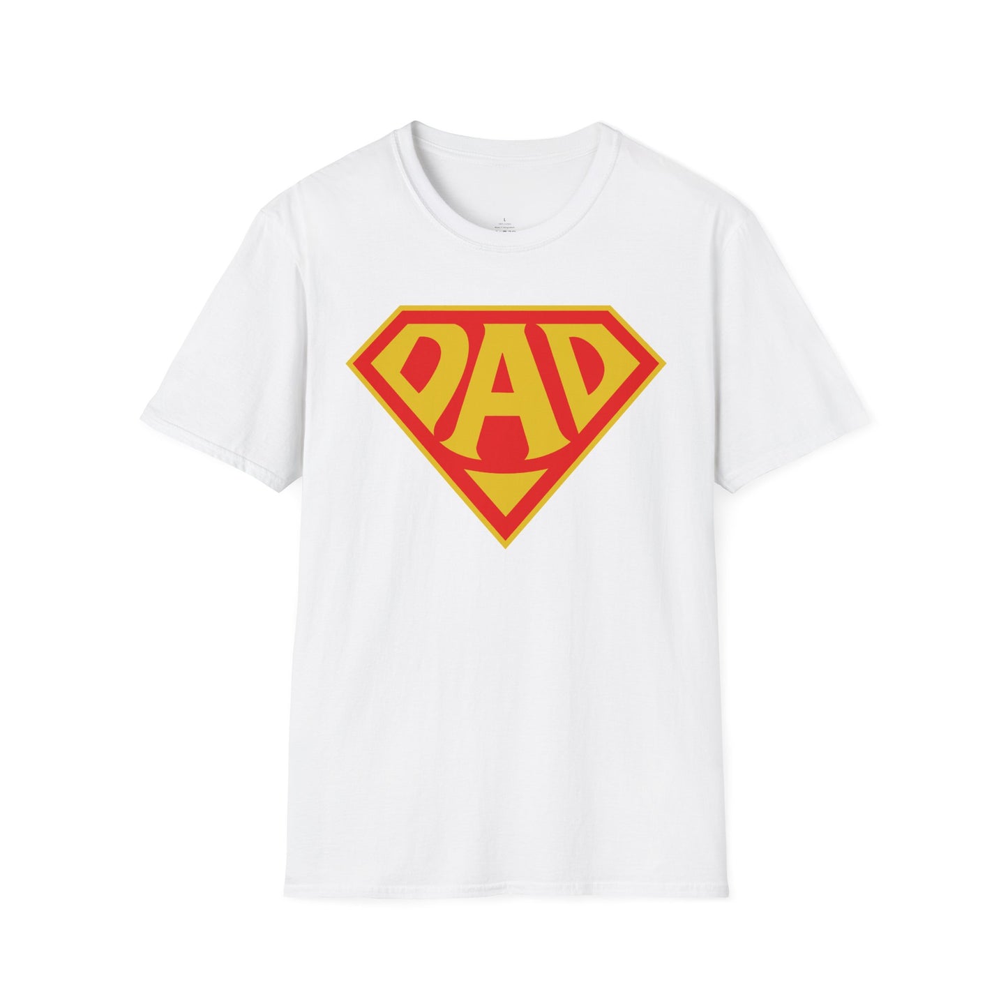 Super Dad T-Shirt — Retro Comic Shield "DAD" Graphic