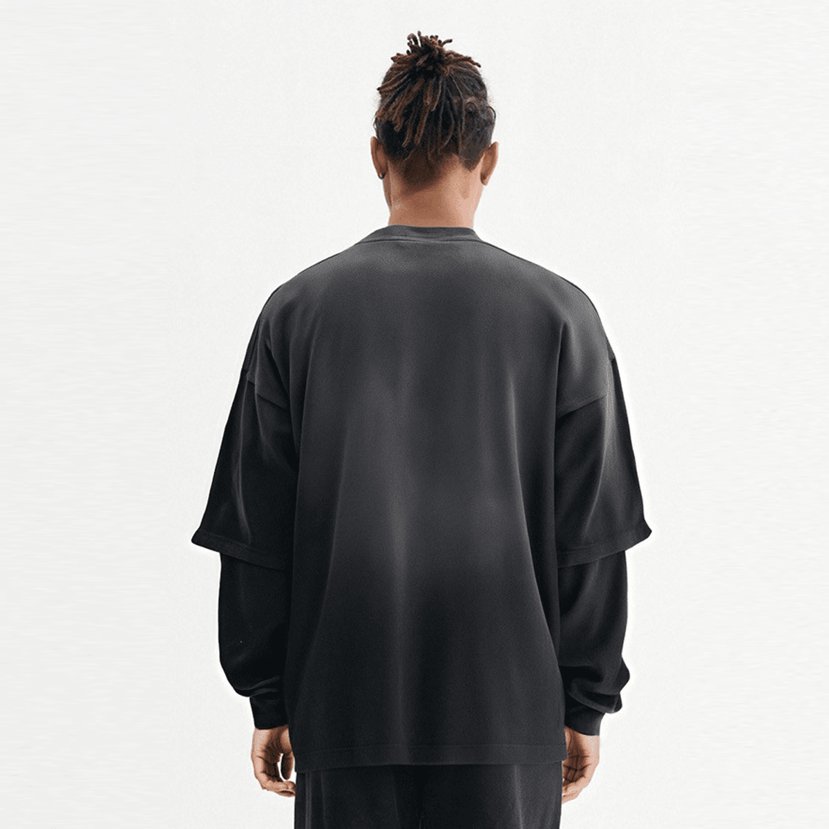 Heavyweight Washed Vintage Double-Gauze Long-Sleeve Shirt
