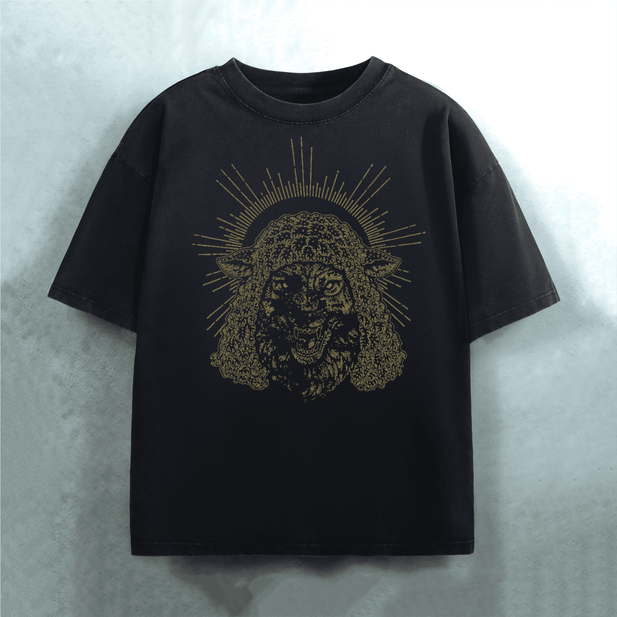 Unisex Heavyweight Oversized Snow-Wash T-Shirt (300GSM)