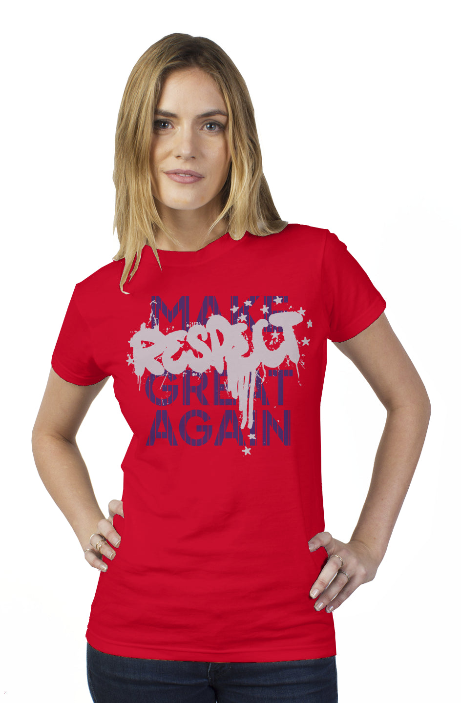 Make Respect Great Again (Dark Mode) - tultex womens t shirt