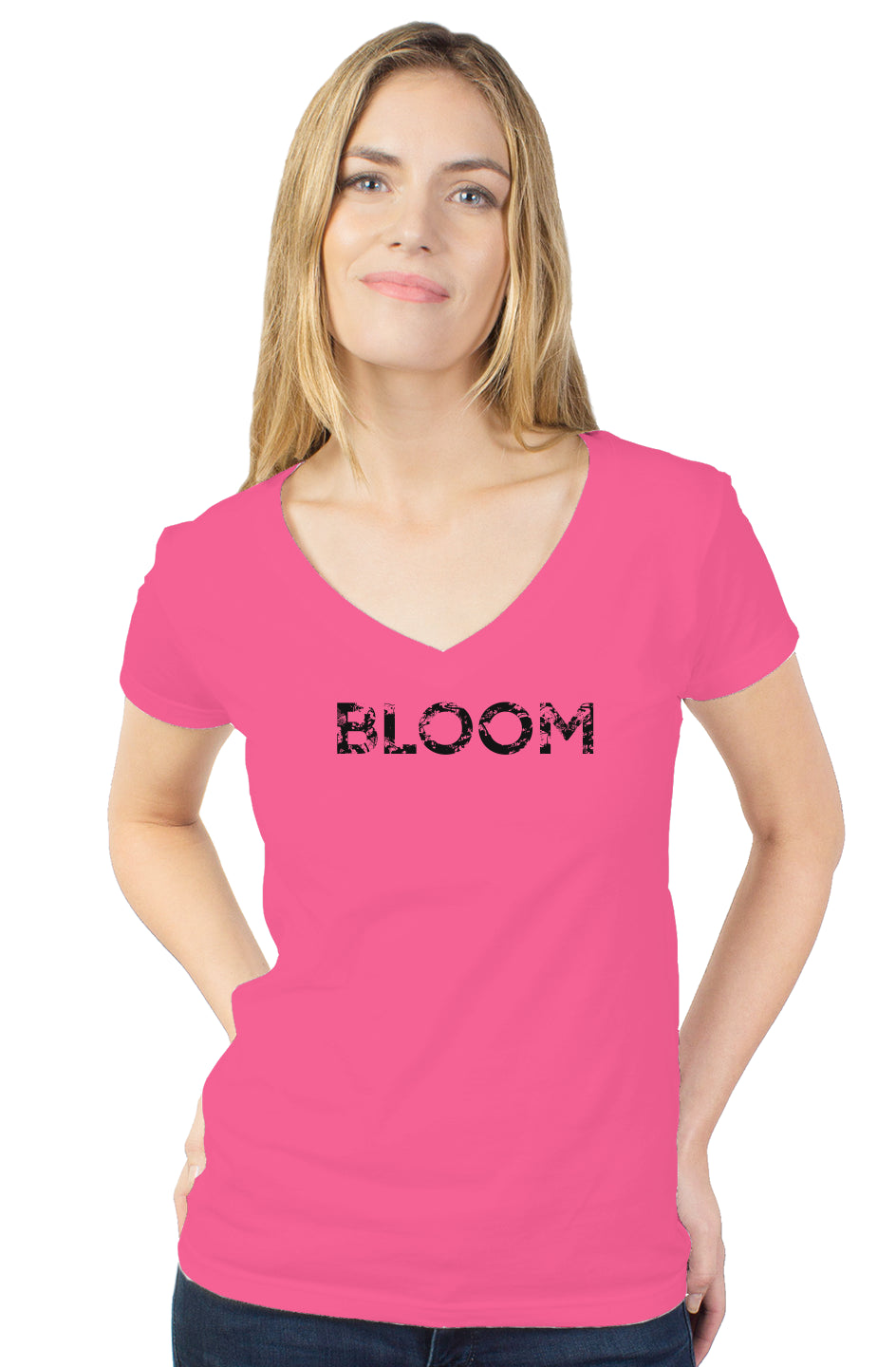 Bloom - Womens Tultex V Neck