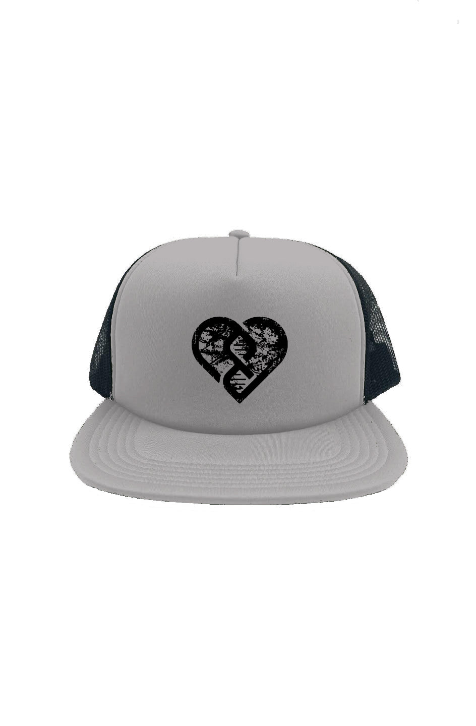 DNA Heart Grunge - Retro Foam Front Trucker Hat