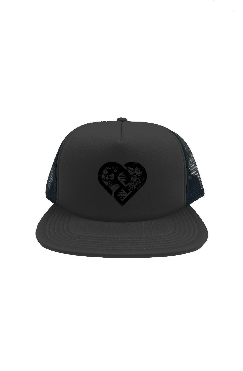 DNA Heart Grunge - Retro Foam Front Trucker Hat