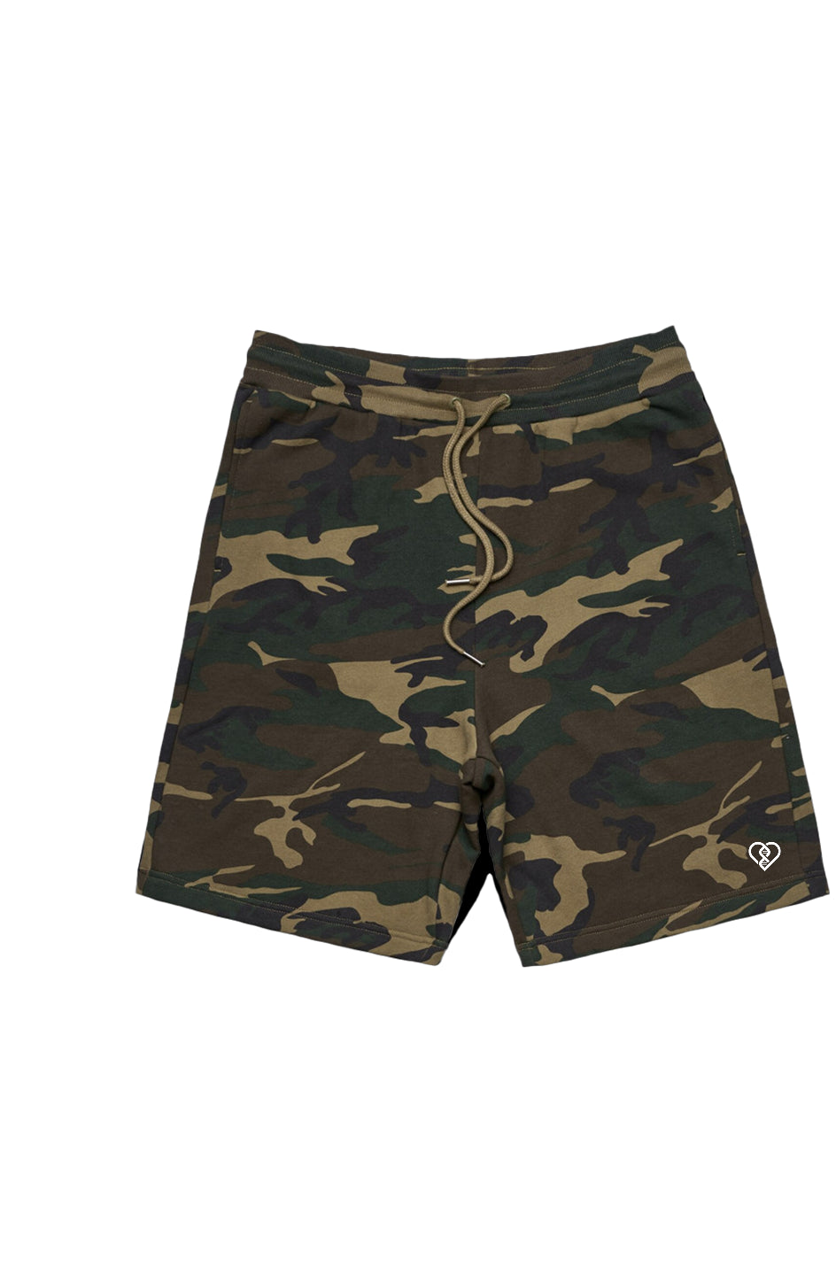 DNA Heart Logo - Embroidered Men's Stadium Camo Shorts