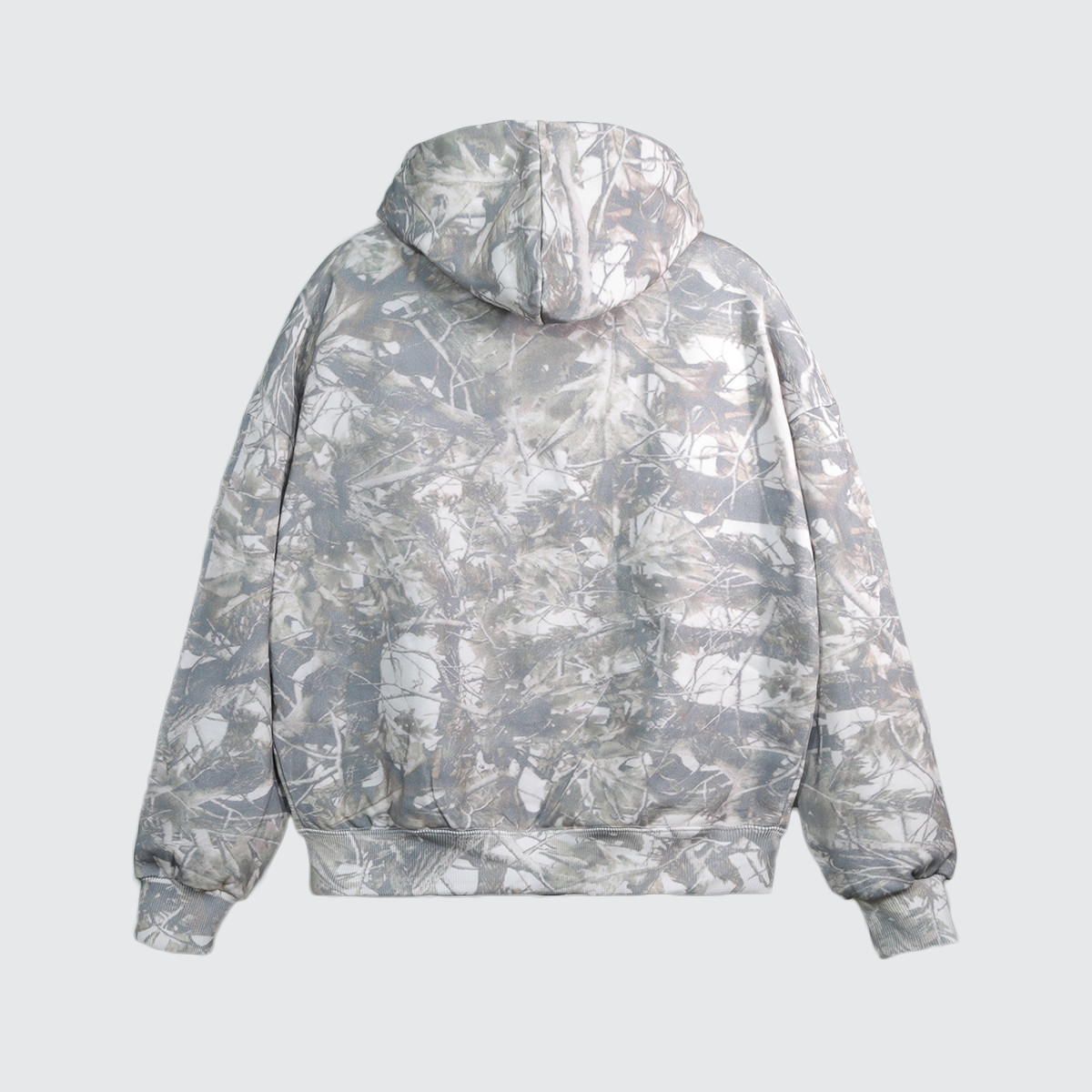 Heavyweight French Terry Camo Zip-Up Hoodie