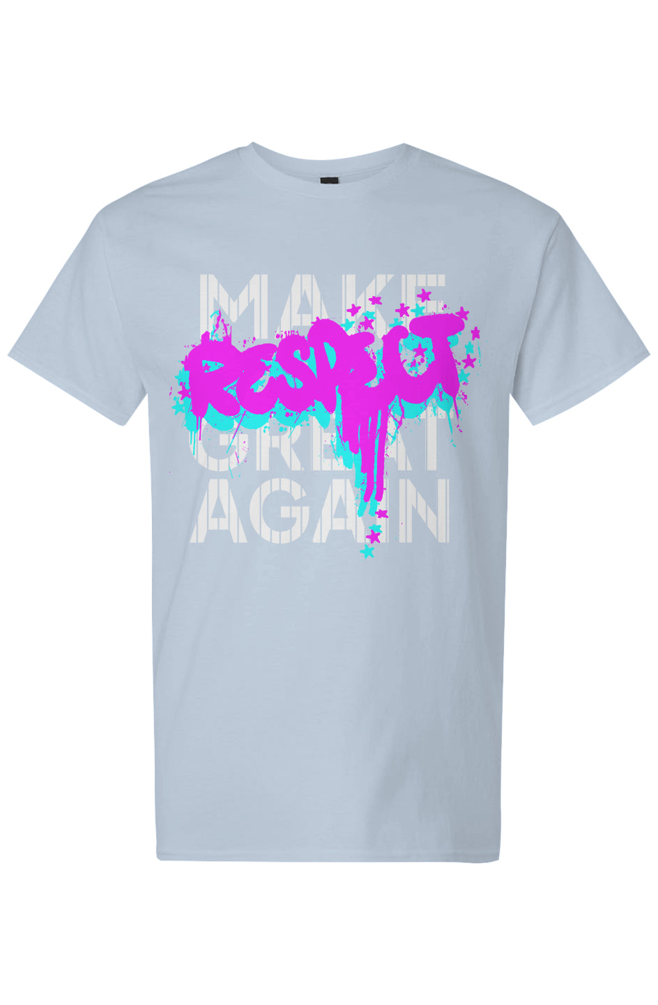 Make Respect Great Again (Pink/Blue) - Light Cotton T-Shirt