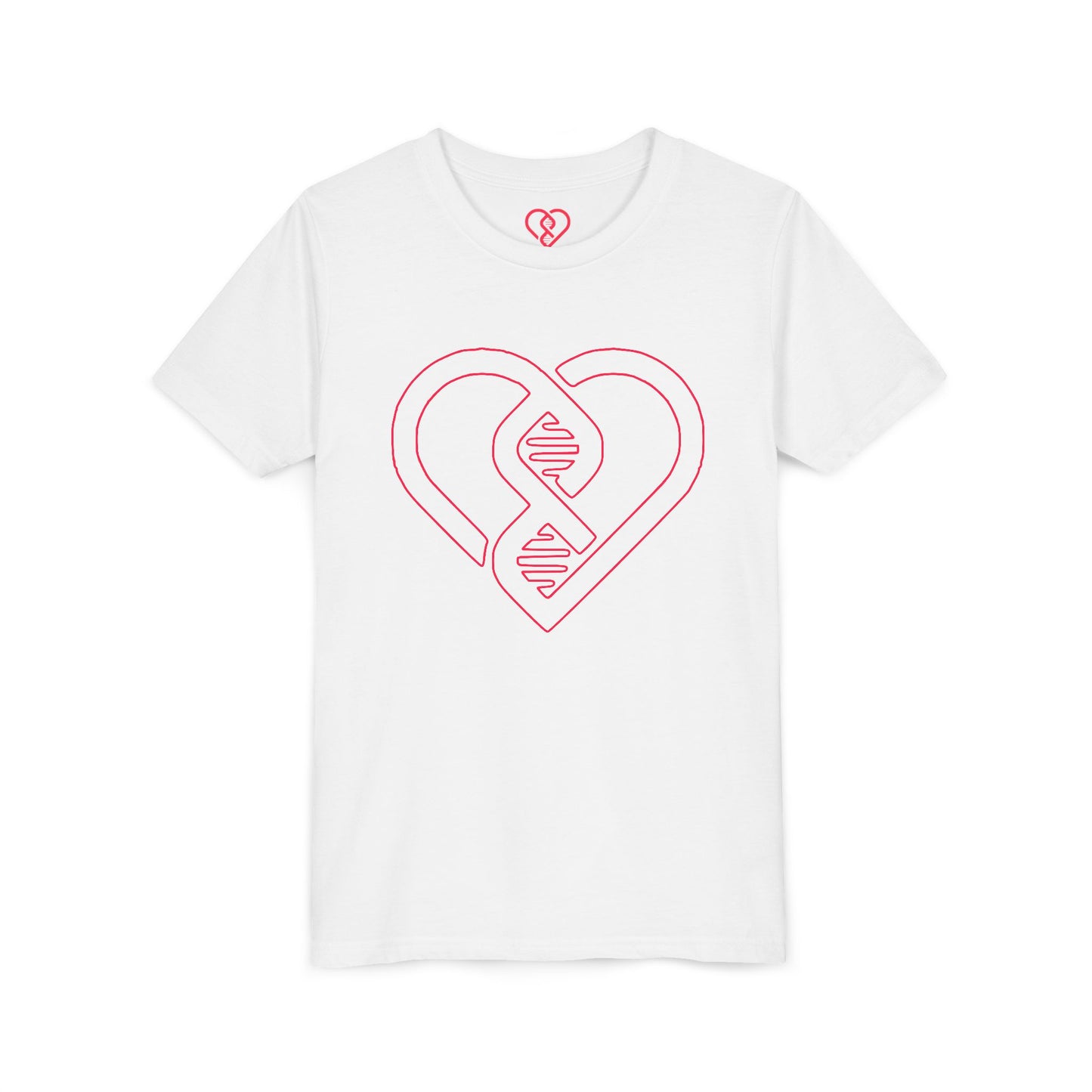 Pink Heart DNA Design Kids’ Short Sleeve Shirt