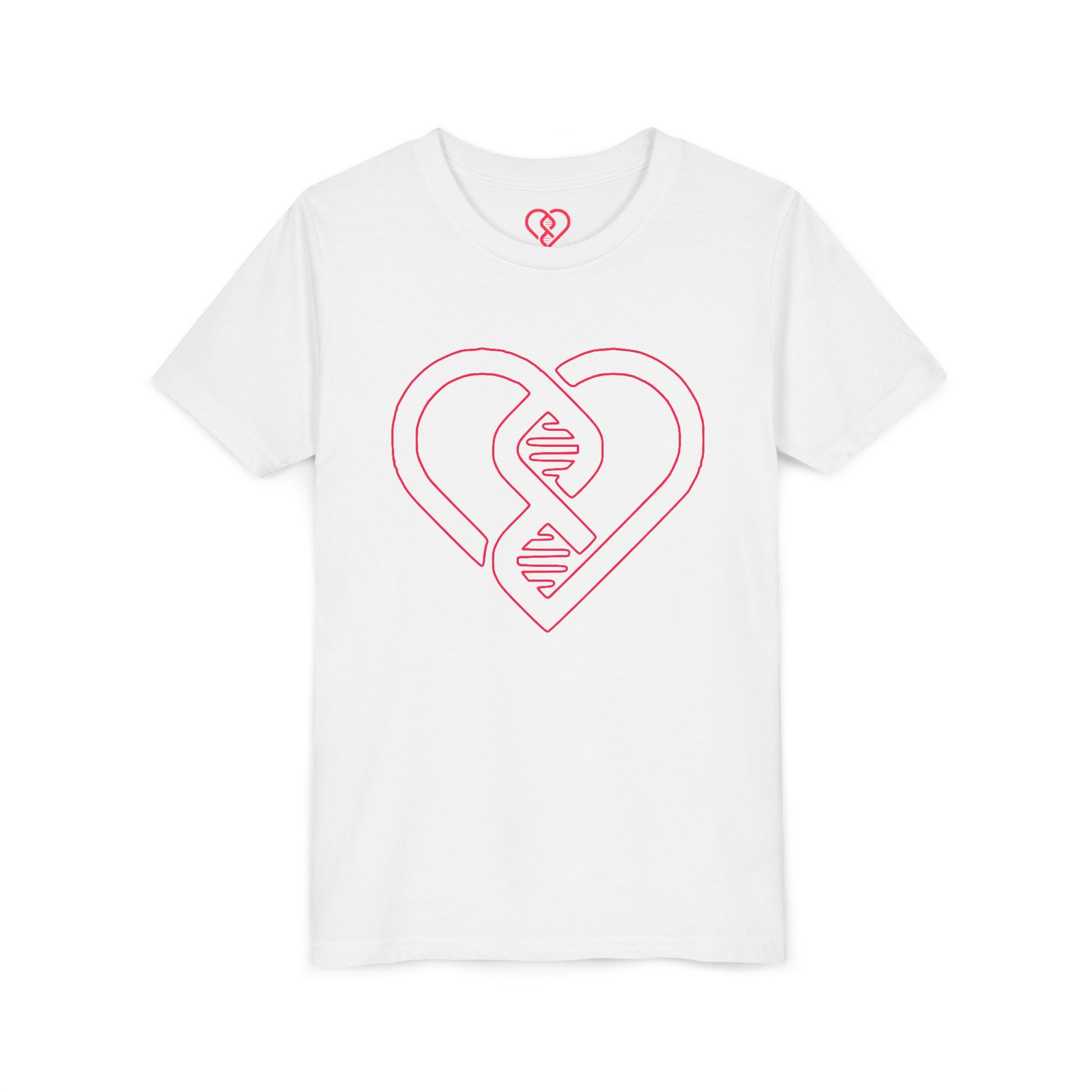 Pink Heart DNA Design Kids’ Short Sleeve Shirt