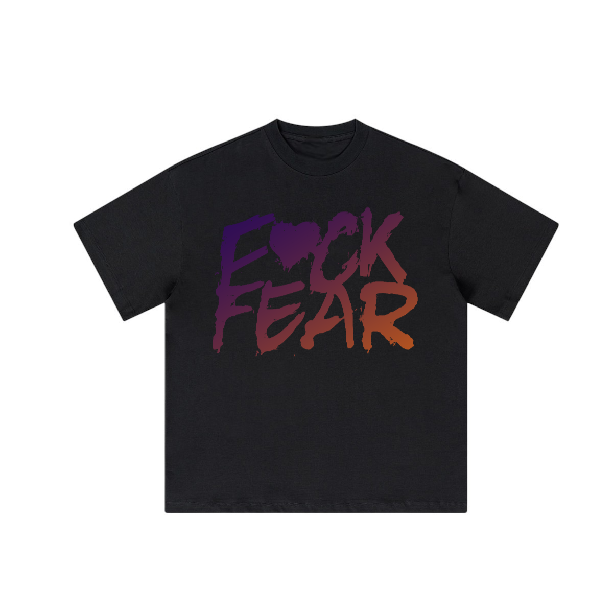 Heavyweight Loose-Fit Graphic T-Shirt - F Fear