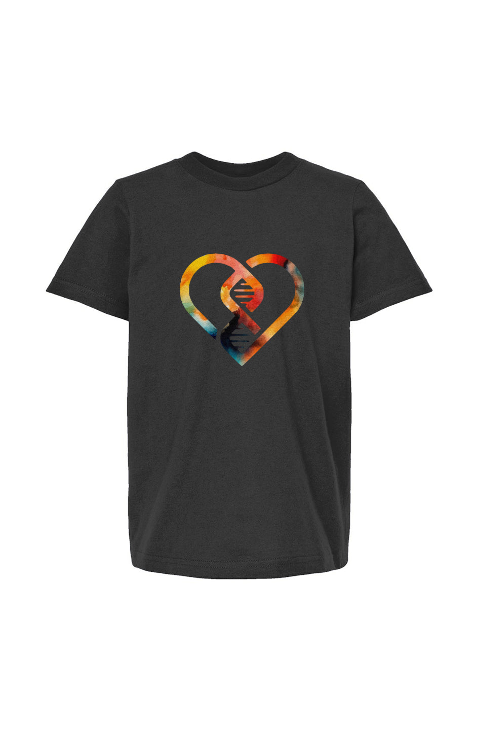 Watercolor DNA Heart Youth Fine Jersey Tee